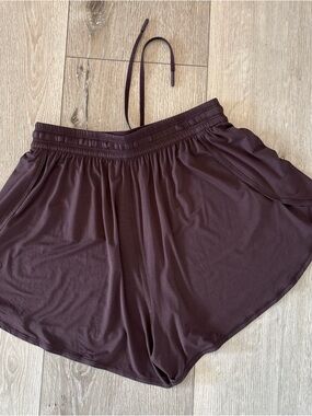 EUC Lululemon Modal High-Rise Relaxed-Fit Lounge Short Cozy  Sz 4 ?Brown  3” Ins